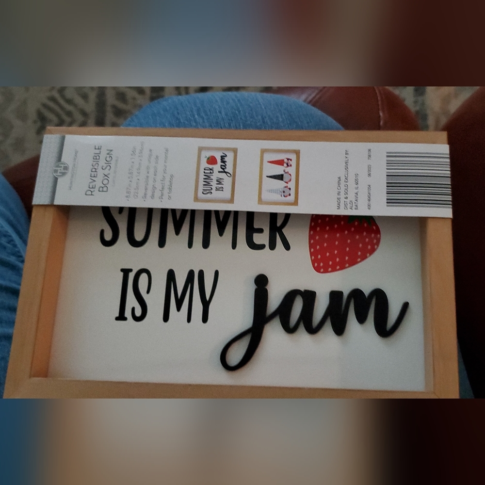 Huntington Home Reversible Sign Gnomes/Summer Is My Jam New